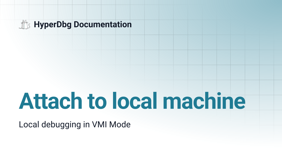 Attach to local machine | HyperDbg Documentation