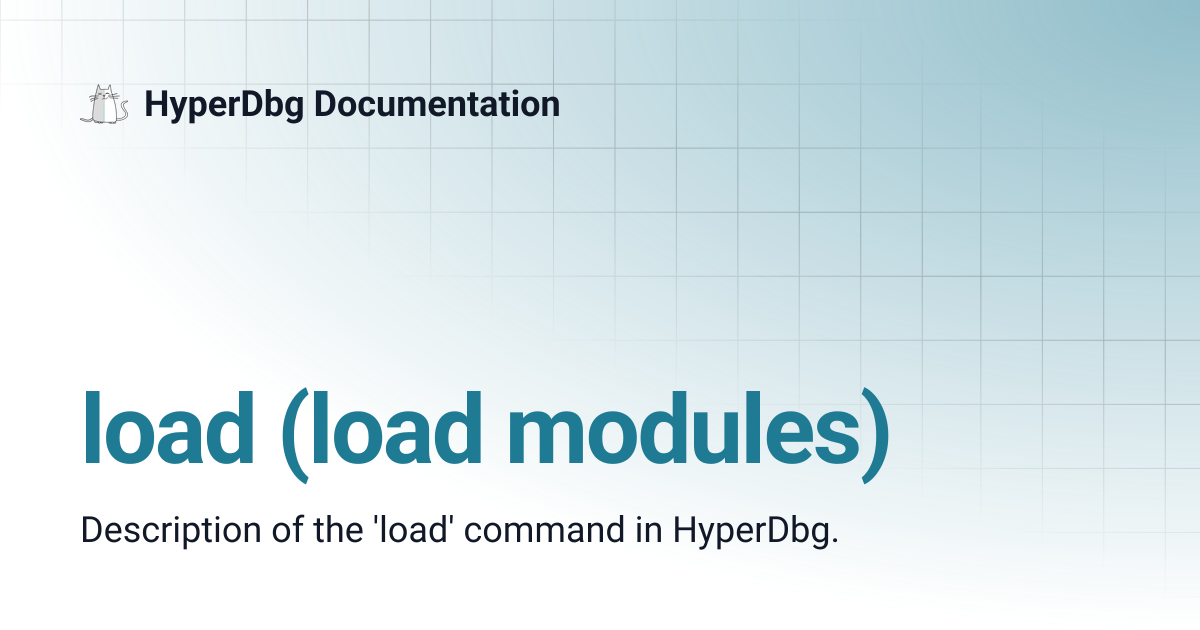 load (load modules) | HyperDbg Documentation