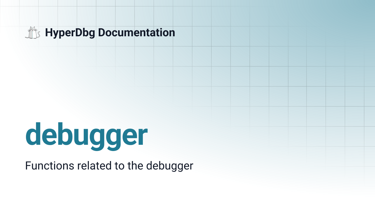 debugger | HyperDbg Documentation